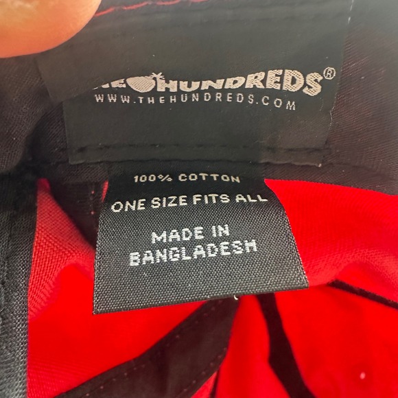 The Hundreds Red Create and Destroy Baseball Cap One Size Fits All Cotton - Picture 3 of 6